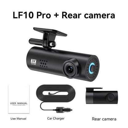 LF10 4K Front Dashcam with Loop Recording & Auto Overwrite - High-Quality Car Video Recorder with Time Overprint Playback