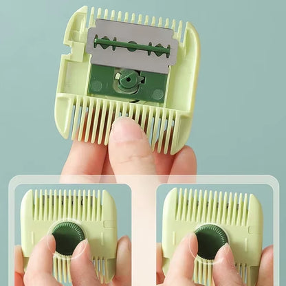 2-in-1 Portable Baby Haircut & Hairdressing Comb - Perfect for Trimming Bangs and Broken Hair!