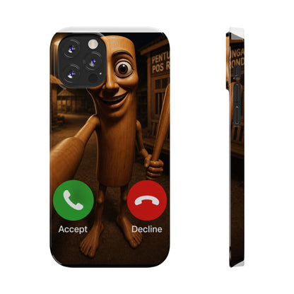 Tung Tung Tung Sahur Incoming Call Phone Case | Funny Brain Rot Meme iPhone Case | Italian Brainrot Merch | Gen Z Gift