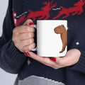 Capybara Ceramic Mug — Cute Brown Capybara Illustration Coffee Cup (11oz, 15oz)