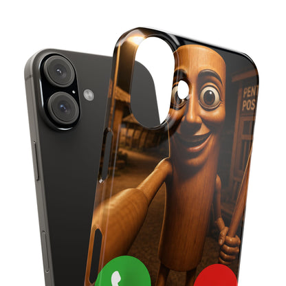 Tung Tung Tung Sahur Incoming Call Phone Case | Funny Brain Rot Meme iPhone Case | Italian Brainrot Merch | Gen Z Gift