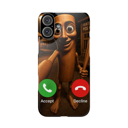 Tung Tung Tung Sahur Incoming Call Phone Case | Funny Brain Rot Meme iPhone Case | Italian Brainrot Merch | Gen Z Gift