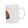 Capybara Ceramic Mug — Cute Brown Capybara Illustration Coffee Cup (11oz, 15oz)