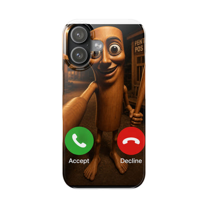 Tung Tung Tung Sahur Incoming Call Phone Case | Funny Brain Rot Meme iPhone Case | Italian Brainrot Merch | Gen Z Gift