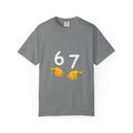 The "Sigma 67" Aura Enhancer Tee 67 Pointing Hands T‑Shirt — Funny Number Graphic Tee