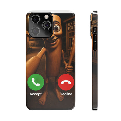 Tung Tung Tung Sahur Incoming Call Phone Case | Funny Brain Rot Meme iPhone Case | Italian Brainrot Merch | Gen Z Gift