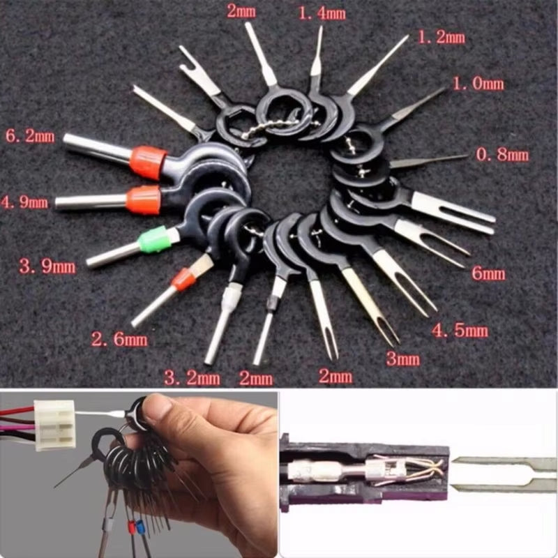 26-Piece Automotive Wire Connector Removal Tool Kit - Essential Crimp Connector Pin Extractor Set