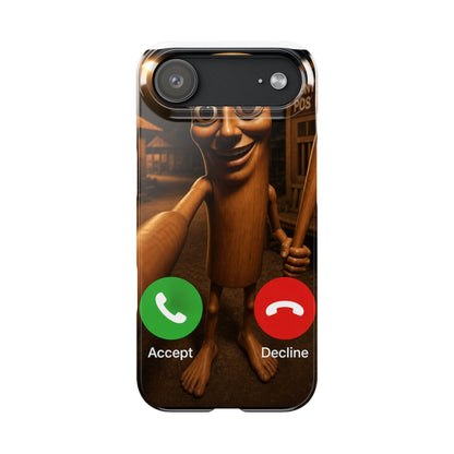 Tung Tung Tung Sahur Incoming Call Phone Case | Funny Brain Rot Meme iPhone Case | Italian Brainrot Merch | Gen Z Gift
