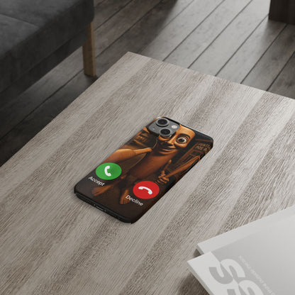 Tung Tung Tung Sahur Incoming Call Phone Case | Funny Brain Rot Meme iPhone Case | Italian Brainrot Merch | Gen Z Gift