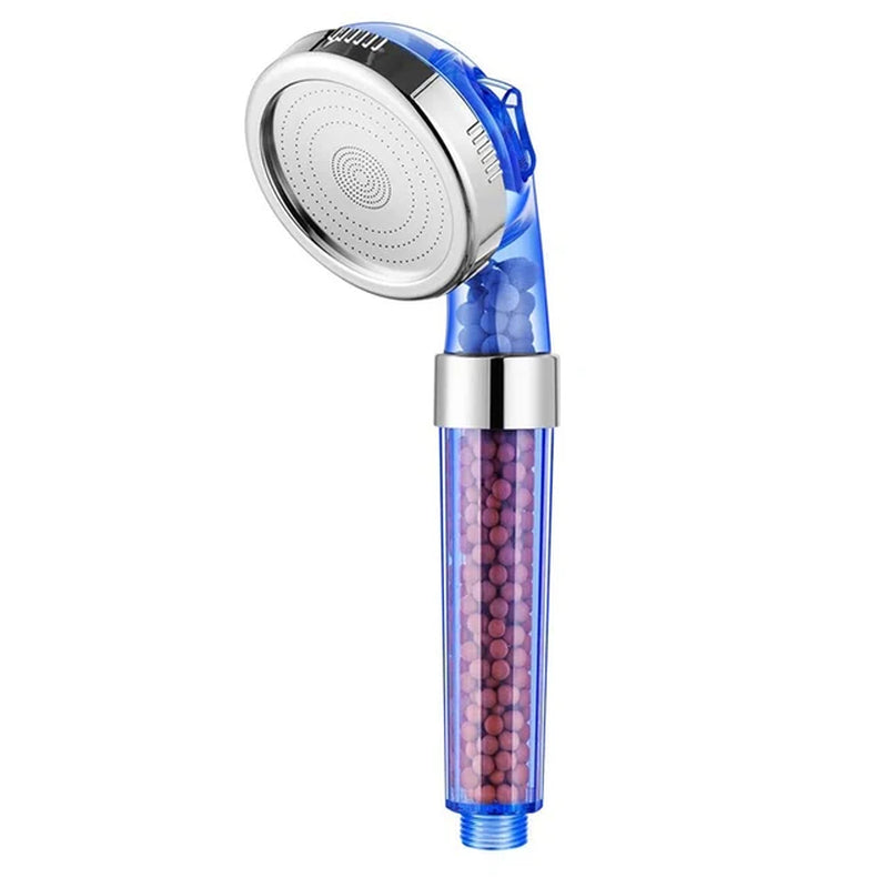 New 3 Functions High Pressure SPA Shower Head Water Saving Handheld Rainfall Bathroom Accessories Anion Filter Shower