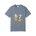 The "Sigma 67" Aura Enhancer Tee 67 Pointing Hands T‑Shirt — Funny Number Graphic Tee