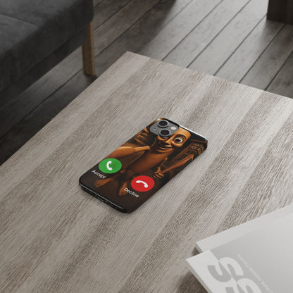 Tung Tung Tung Sahur Incoming Call Phone Case | Funny Brain Rot Meme iPhone Case | Italian Brainrot Merch | Gen Z Gift