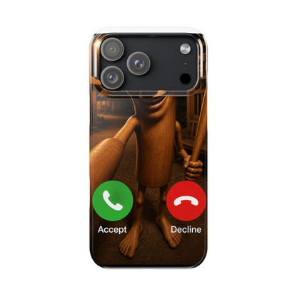 Tung Tung Tung Sahur Incoming Call Phone Case | Funny Brain Rot Meme iPhone Case | Italian Brainrot Merch | Gen Z Gift
