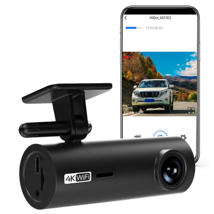 LF10 4K Front Dashcam with Loop Recording & Auto Overwrite - High-Quality Car Video Recorder with Time Overprint Playback